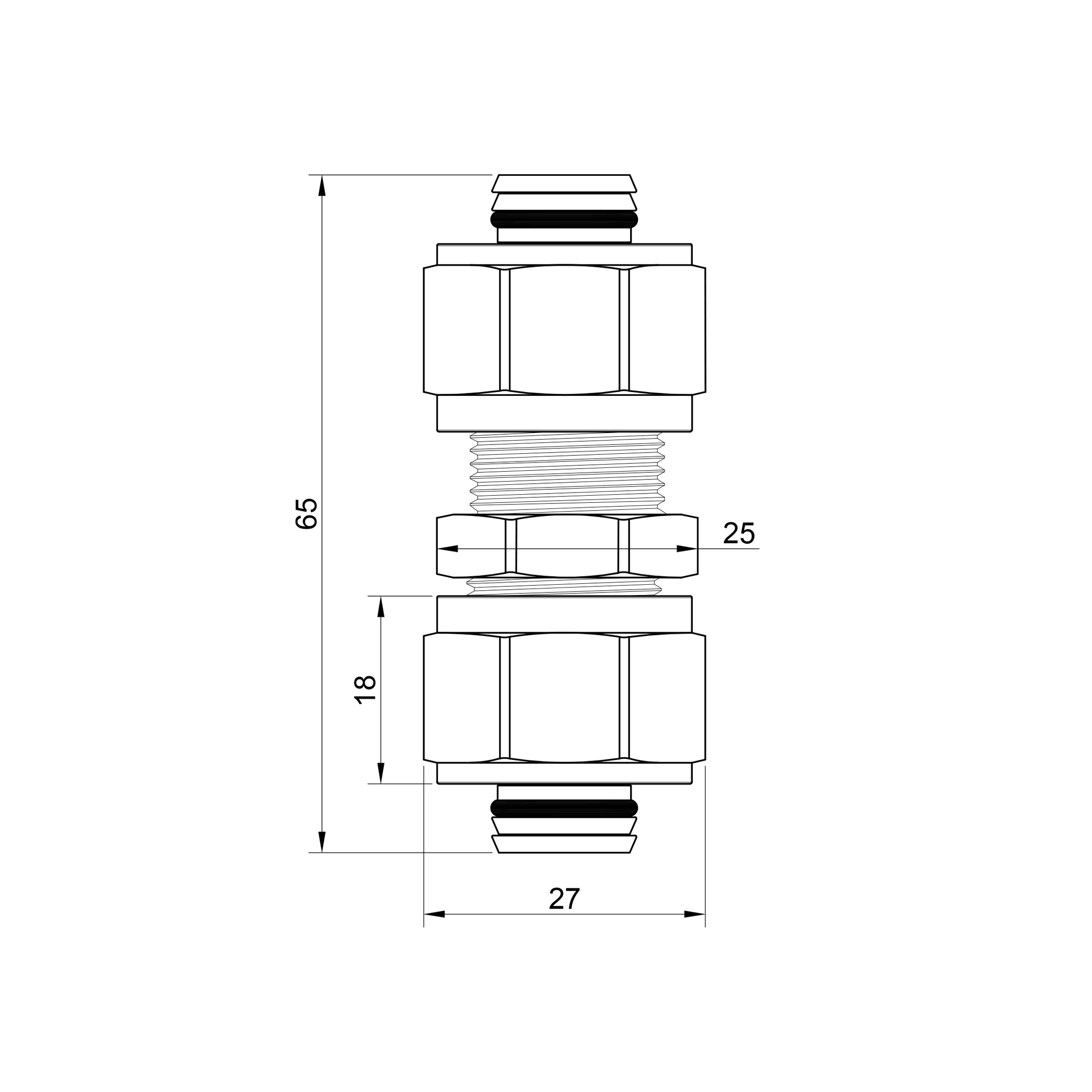 Перехідник обтискний SD Plus 20х20 SD152W2020