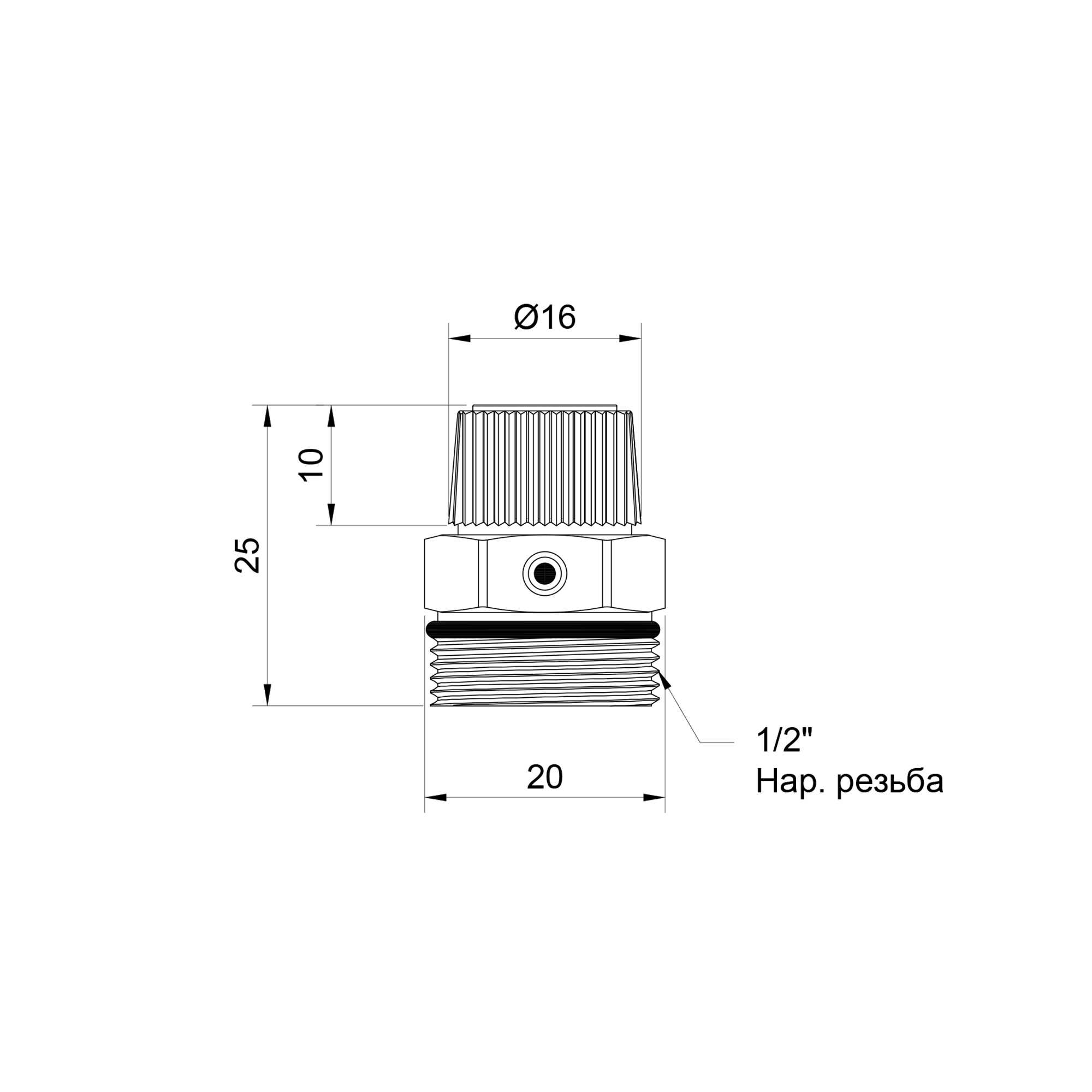 Кран Маєвського SD Plus 1/2