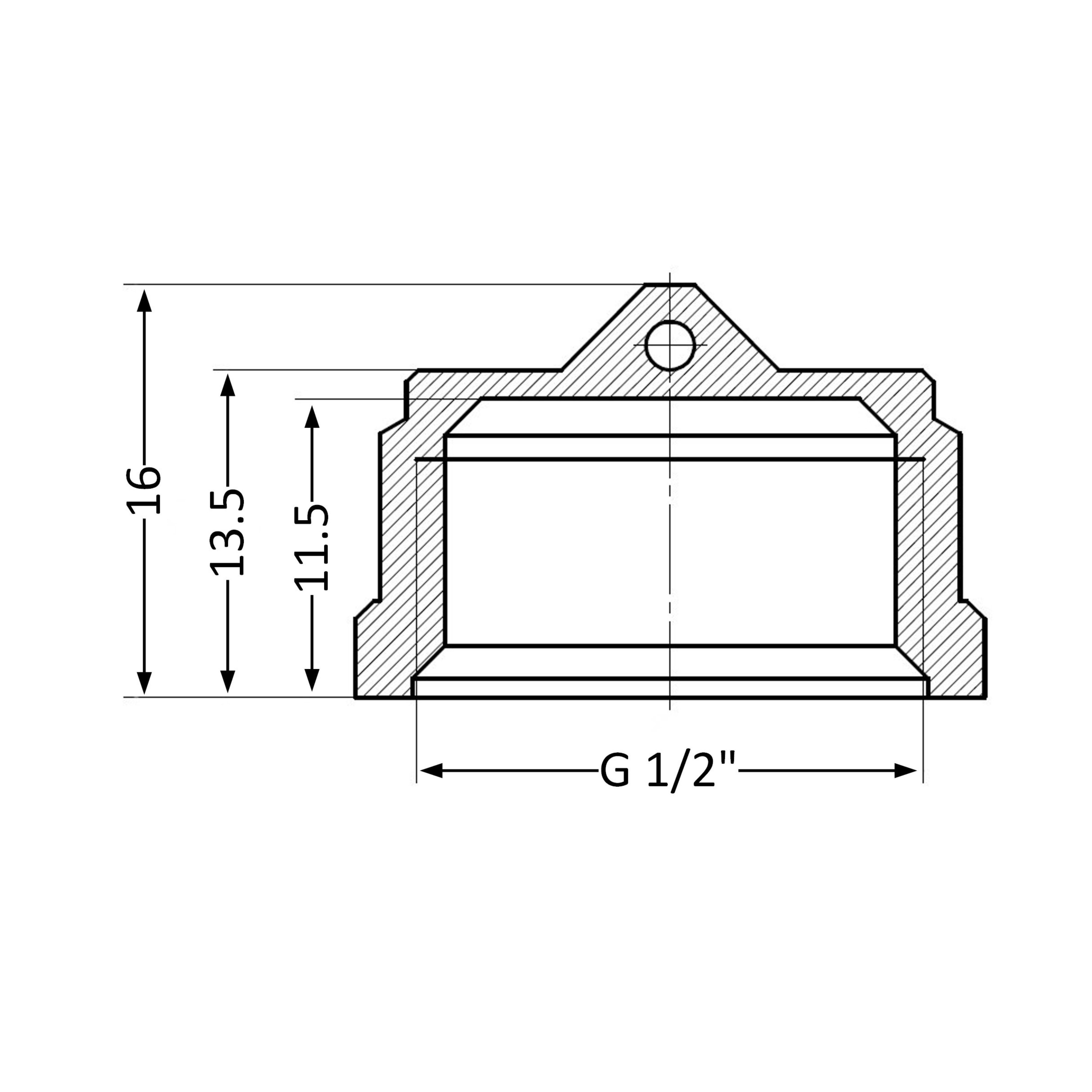 Заглушка SD Plus 1/2