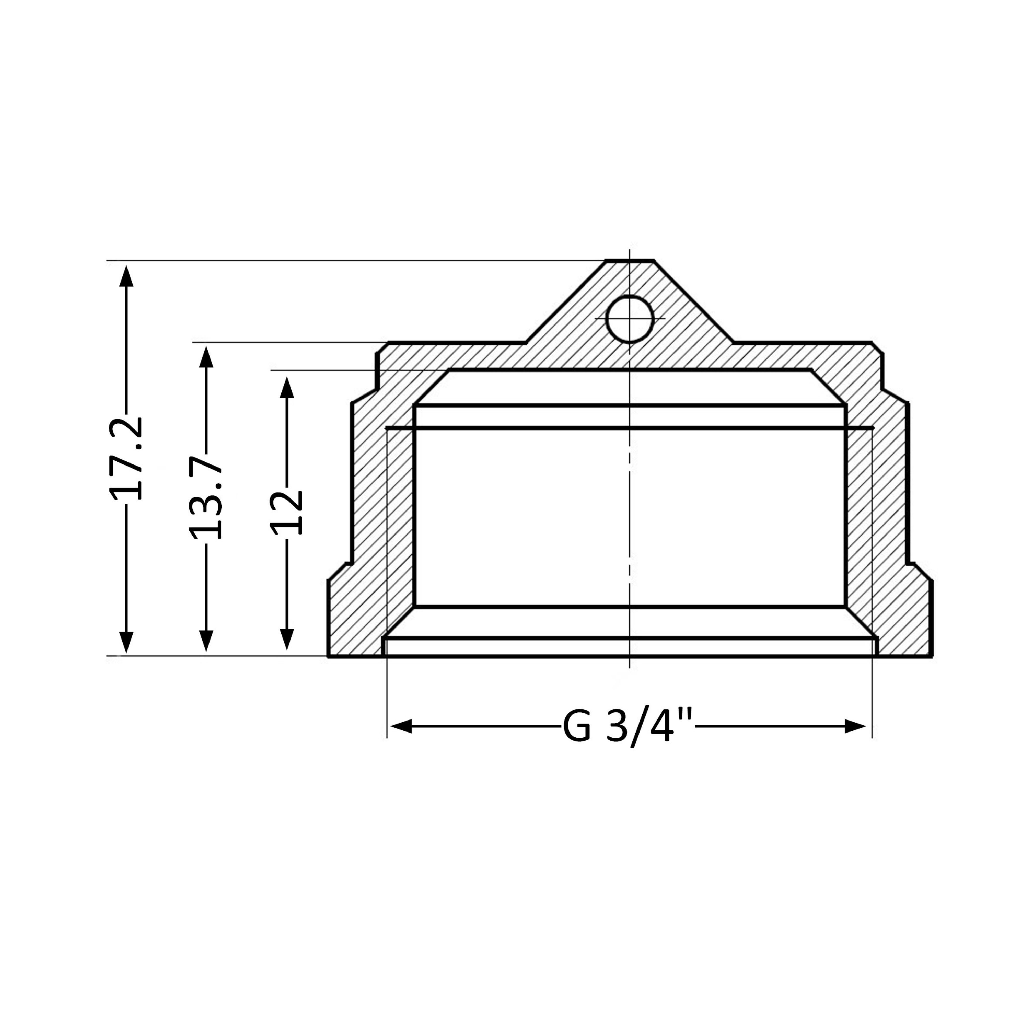 Заглушка SD Plus 3/4
