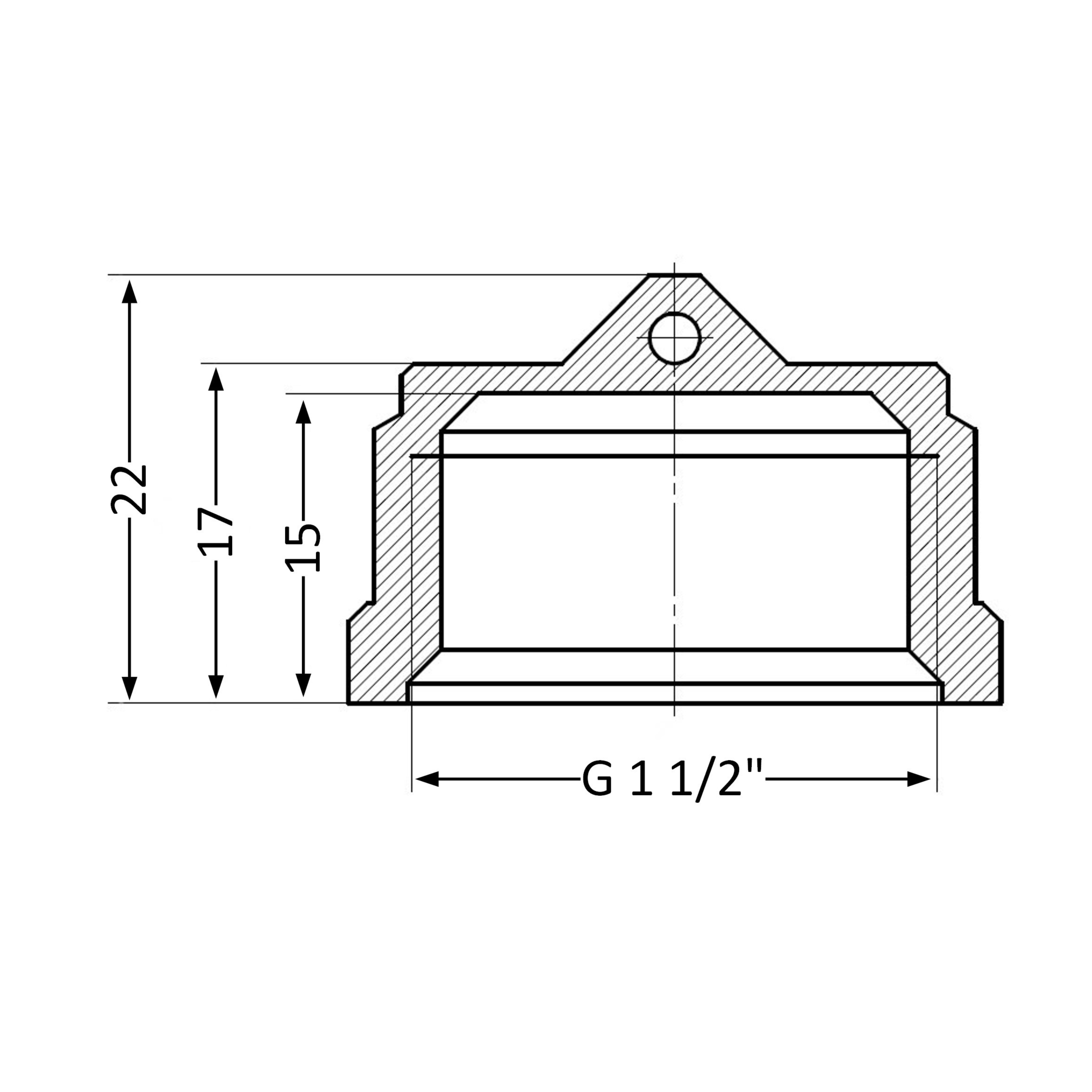 Заглушка SD Plus 1 1/2