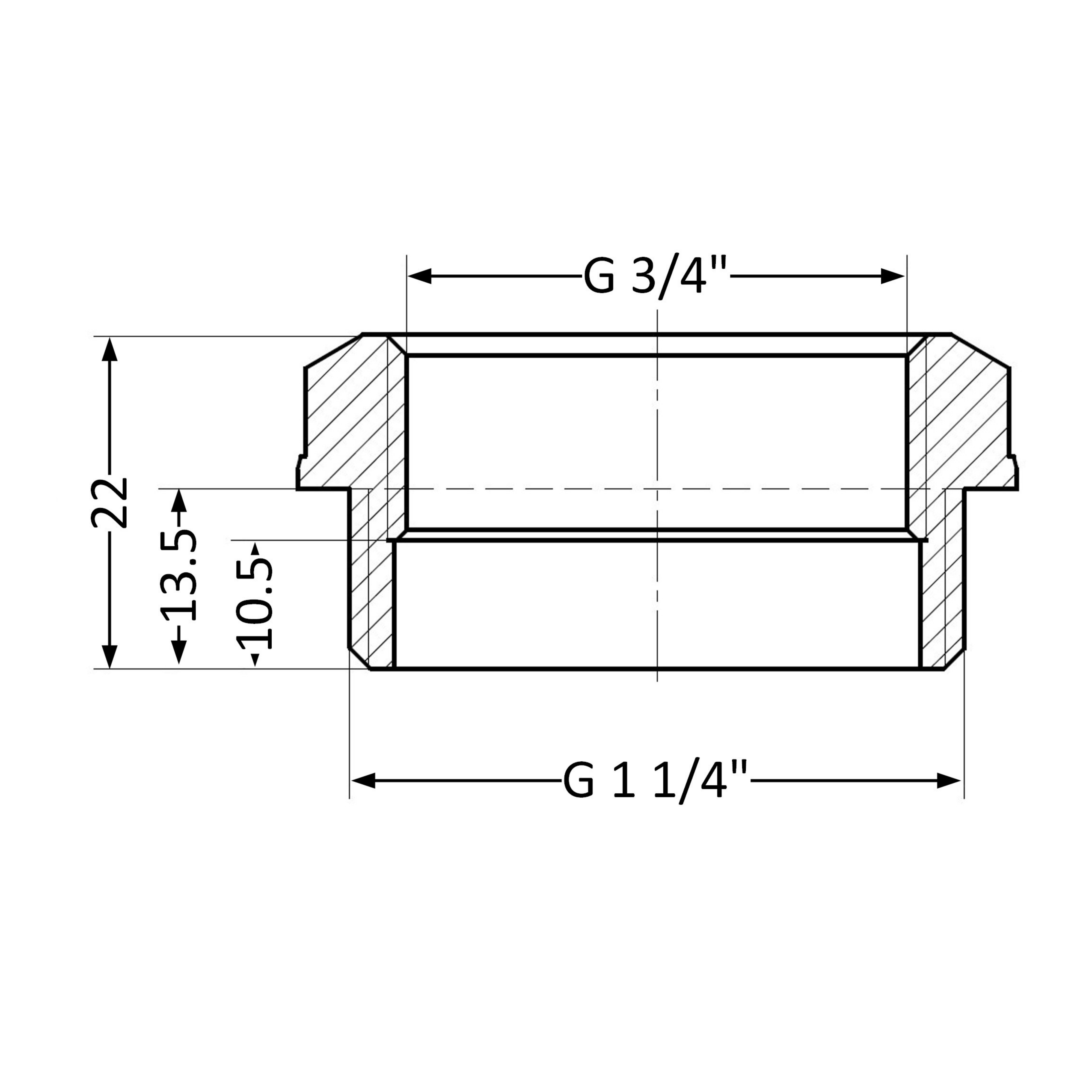 Футорка SD Plus 1 1/4