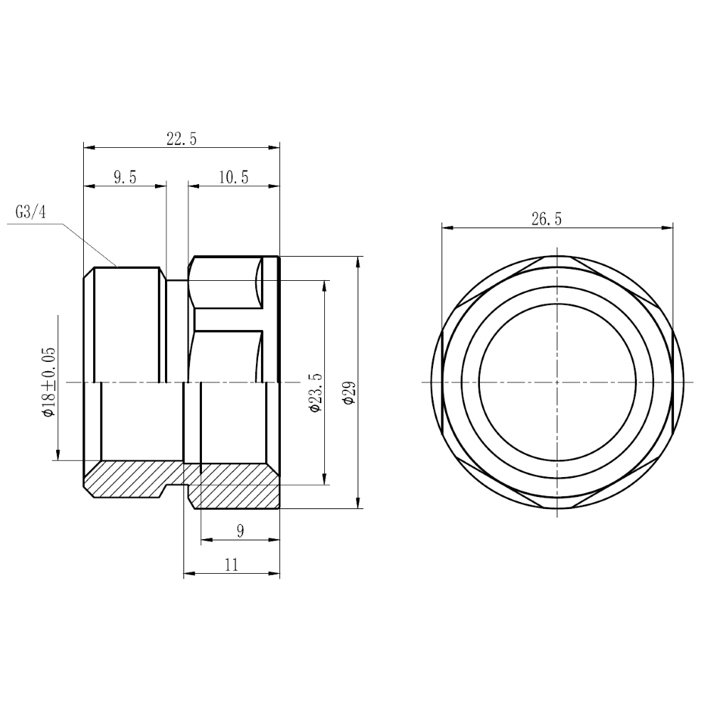 Муфта обтискна SD Forte 20х1/2