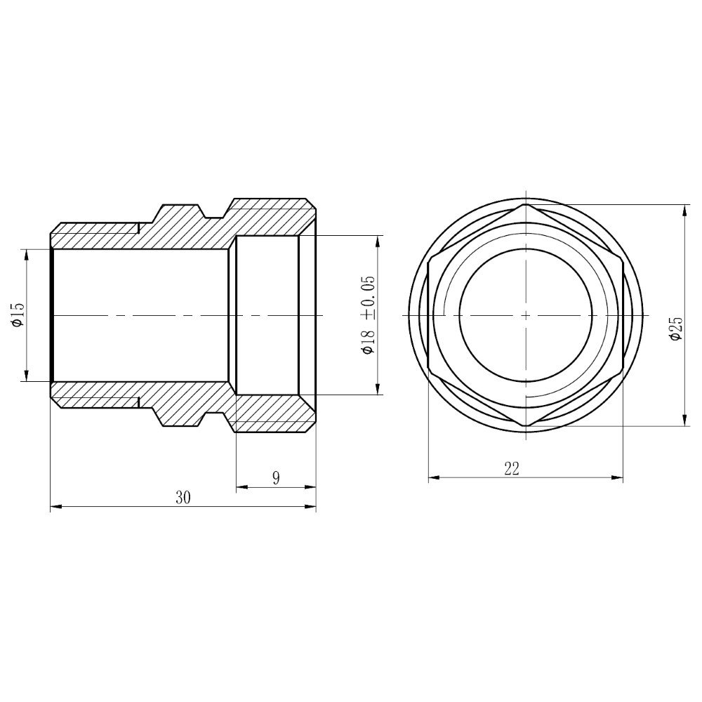 Муфта обтискна SD Forte 20х1/2