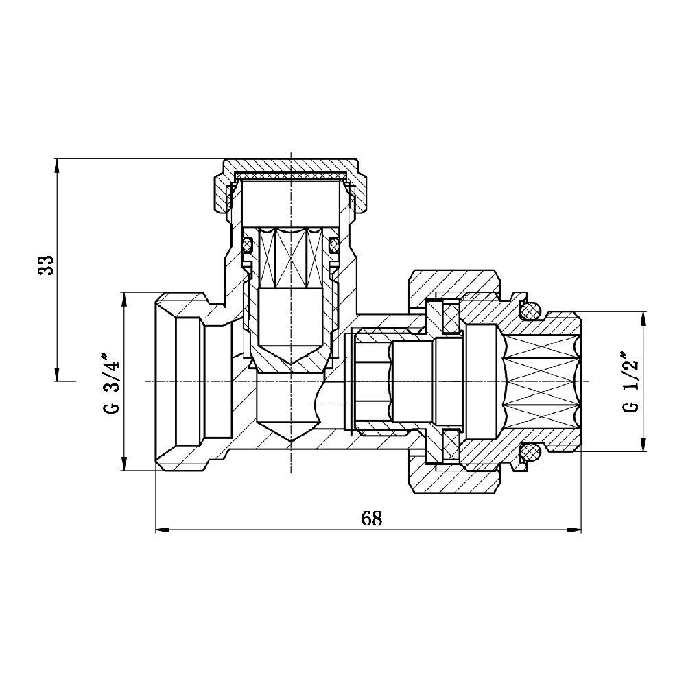 Кран буксовий SD Forte 3/4