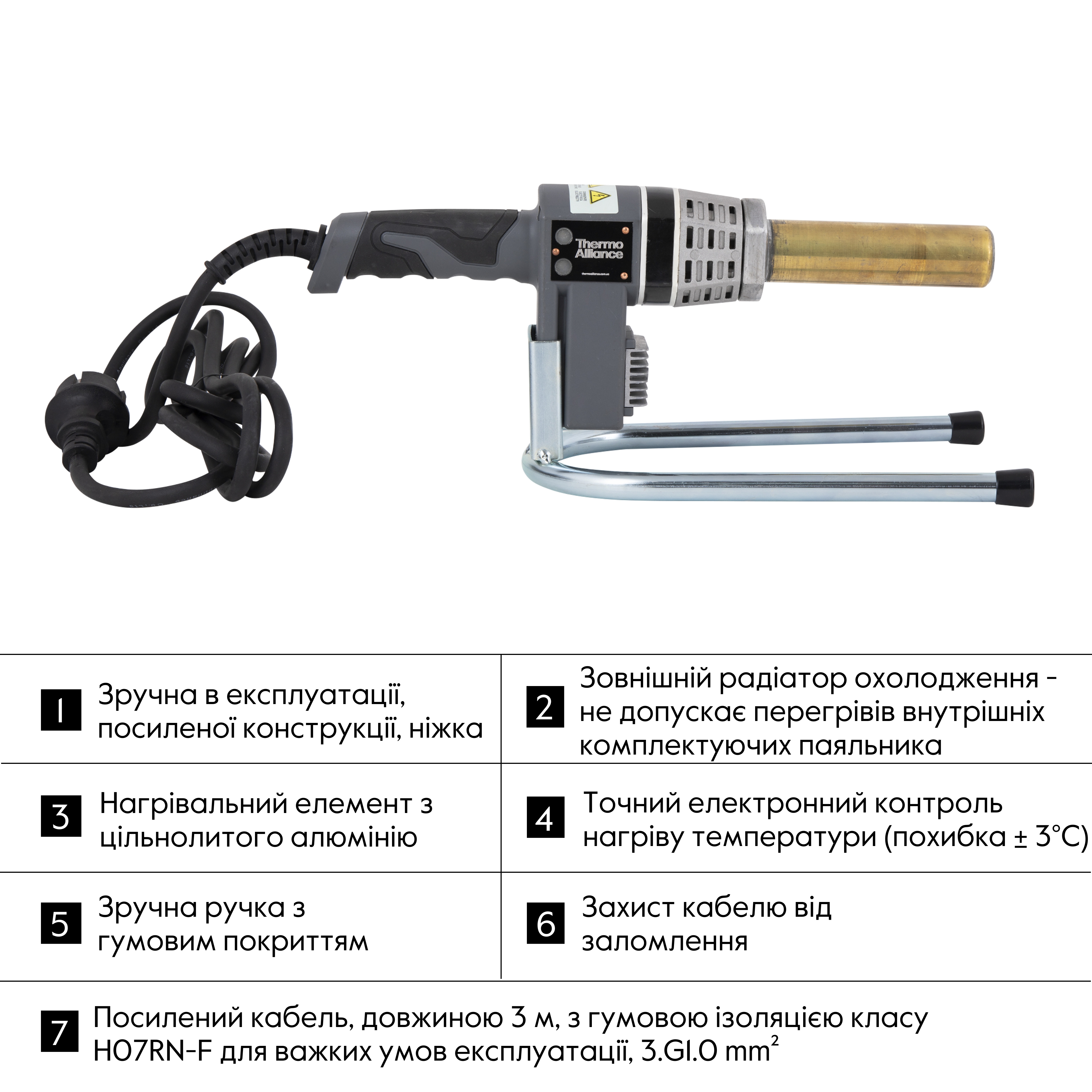 Паяльник для пластикових труб Thermo Alliance STD-102 Ø20-32 (автоматичний 700W)