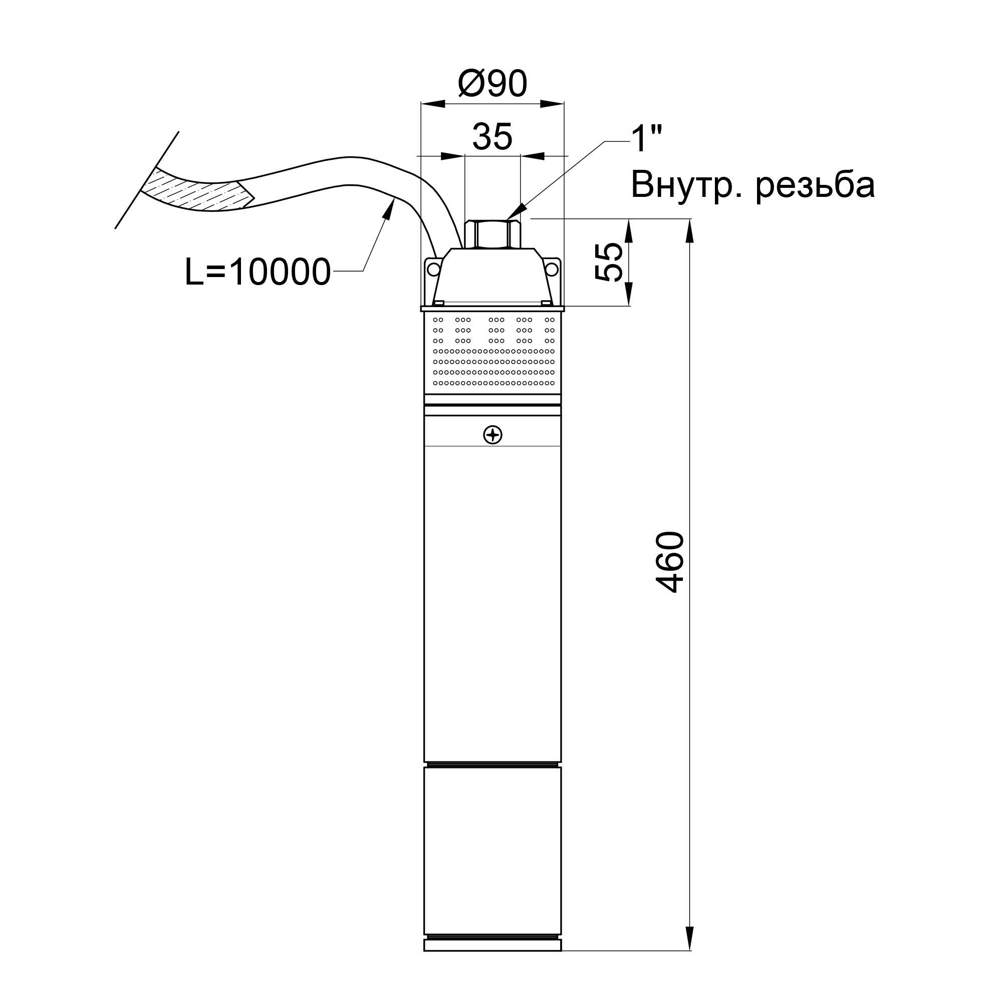 Насос заглибний вихровий Thermo Alliance 4SKM-100 0,75 кВт