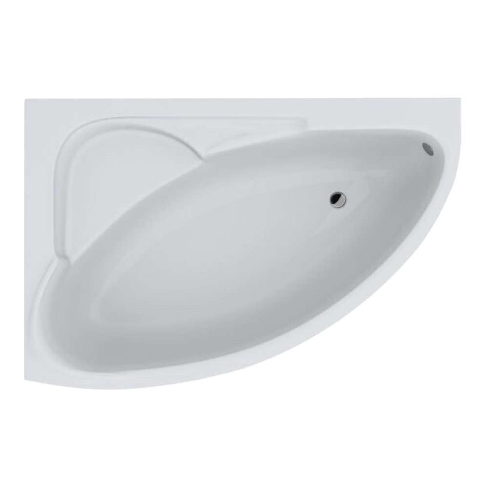 Ванна акрилова асиметрична FIONA 150x100 L + ноги + екран під ванну ( А0045121 )