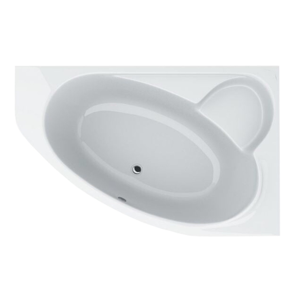 Ванна акрилова асиметрична LEONI 170х110 R + ноги + екран під ванну ( А0045134 )